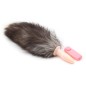 Faux Fur Fox Tail Vibration Jelly Butt Plug