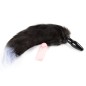 Faux Fur Fox Tail Vibration Jelly Butt Plug