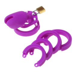 Silicone CB6000s Chastity Devices In Brown/Purple/Yellow