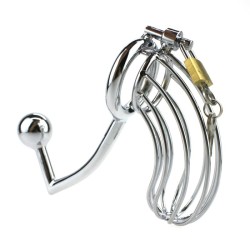 The Bird Cage Chastity Device With Anal Intruder