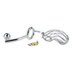 The Bird Cage Chastity Device With Anal Intruder