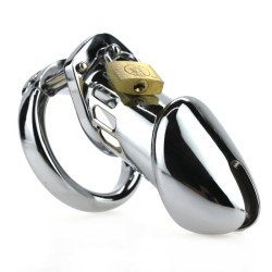 Steel Male Padlock CB6000 Chastity Cage Device - Big