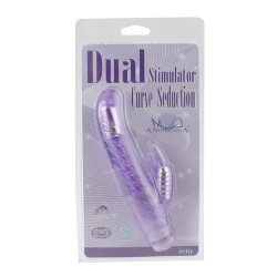 Dual Stimulator Curve Seduction Jelly Vibrator