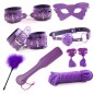 Purple BDSM Bondage Kit - 8Pcs