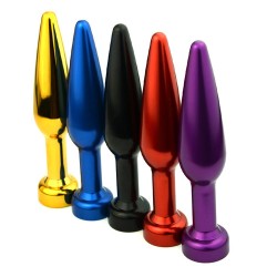 colorful basics aluminum anal plug