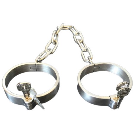 Plug Key Steel Wrist/Ankle Cuffs