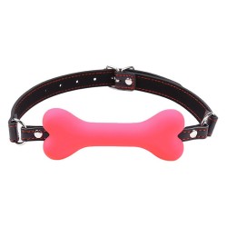 Dog Bone Soft Rubber Open Mouth Gag