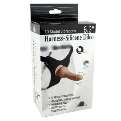 Harness Silicone Dildo With 10 Model Vibrations