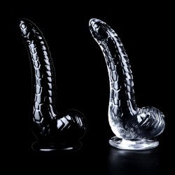 Snake Pattern Jelly Dildo