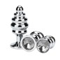 Thread  Metal Plated Jeweled Butt Plug