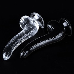 Snake Pattern Jelly Dildo