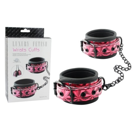 Diamond Patterned Sinful Wrist Cuffs