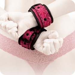 Diamond Patterned Sinful Wrist Cuffs