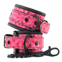 Diamond Patterned Sinful Wrist Cuffs