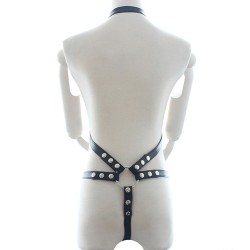 Power  Body Harness With Chastity Belt