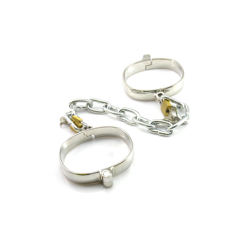 Unisex Luxury Dungeon Irons Cuffs With Chain