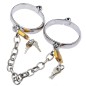 Unisex Luxury Dungeon Irons Cuffs With Chain