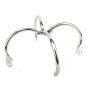 Ellipse Stainless Steel Cross Cuffs