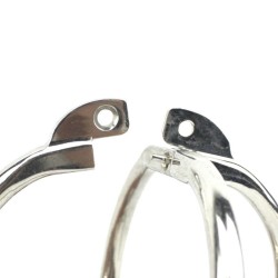 Ellipse Stainless Steel Cross Cuffs