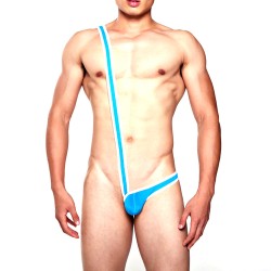 Men's One Side Stretch Bodysuit Mankini Thong