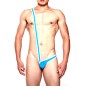 Men's One Side Stretch Bodysuit Mankini Thong