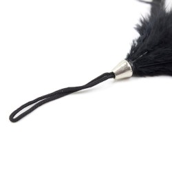 Pom Pom Feather Tickler With Metal Handle