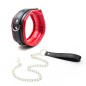 Thick Black And Red Bondage Collar