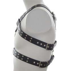 Men's Sexy Bondage Double Belt Chest Harness