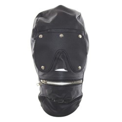 Full Mask Detachable Bondage Hood