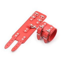 pin buckle double belt wrist ankle restraints cuffs