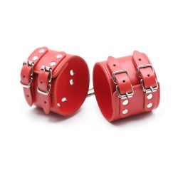 Pin Buckle Double Belt  Wrist &amp; Ankle Restraints Cuffs