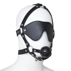 Harness Ball Gag With Blinder