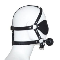 Harness Ball Gag With Blinder