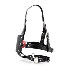 Cross Strap Panel Ball Gag Trainer