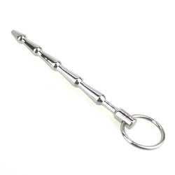 Medium Metal Penis Plug With Pull Ring