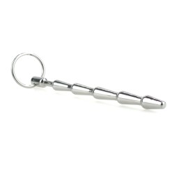 Medium Metal Penis Plug With Pull Ring