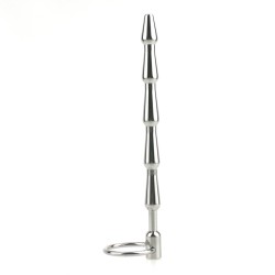 Medium Metal Penis Plug With Pull Ring