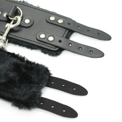 Double Buckle Fur Lined Cuffs