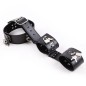 Faux Leather Neck To Wrist Restraint With Belt