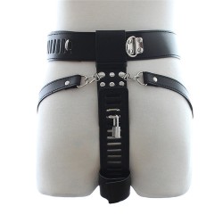 Leather Male Chastity Belt Options