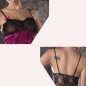 Ladylike Corset-style Bowknot Decorated Lace Babydoll Lingerie +