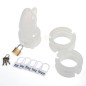 Chastity Cage Silicone Birdlocked - Transparent