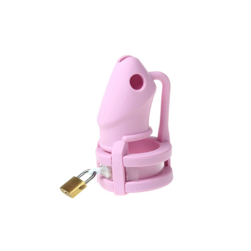 Chastity Cage Silicone Birdlocked - Pink