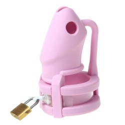 Chastity Cage Silicone Birdlocked - Pink