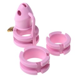 Chastity Cage Silicone Birdlocked - Pink