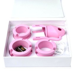 Chastity Cage Silicone Birdlocked - Pink