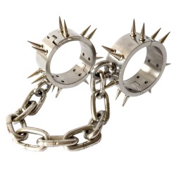 Spiked Stainless Steel Ankle/Wrist Cuffs