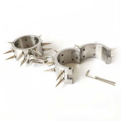 Spiked Stainless Steel Ankle/Wrist Cuffs