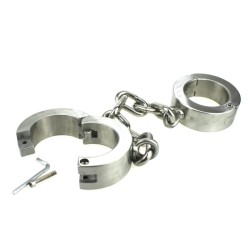 Super Heavy Bondage Ankle Cuffs With Chain - 4 KG