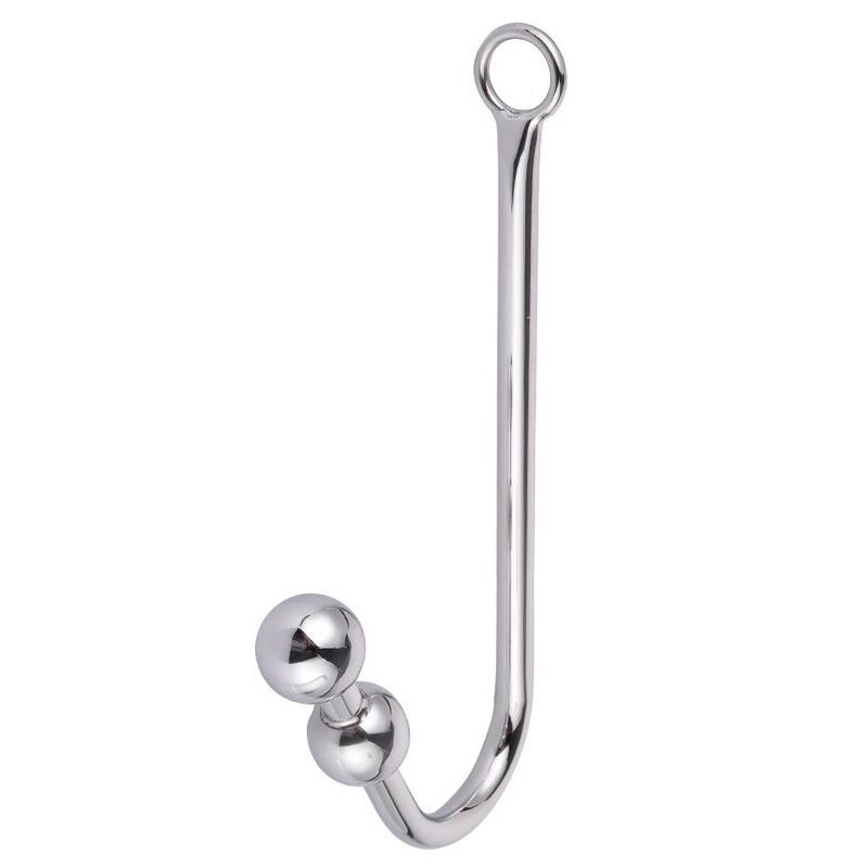 Double Ball Steel Anal Hook